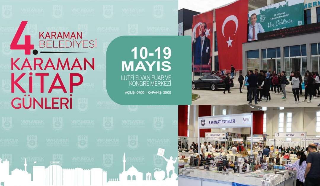 KARAMAN BELEDİYESİ 4. KİTAP GÜNLERİ BAŞLIYOR