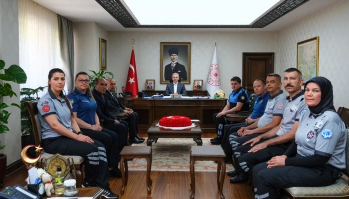 Özel Güvenlik Görevlilerinden Vali ÇİÇEKLİ'ye Ziyaret