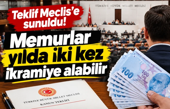 Teklif Meclis'e sunuldu! Memurlar yılda iki kez ikramiye alabilir
